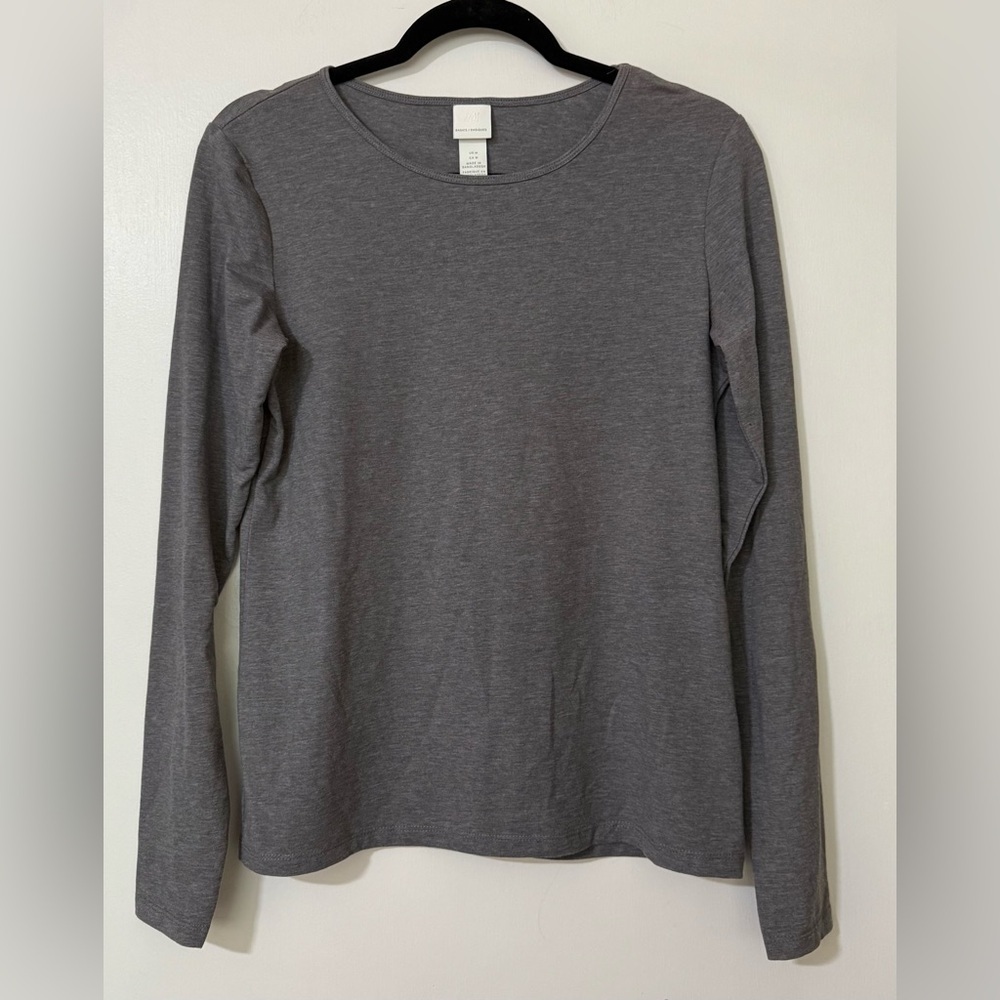 H&M Charcoal Long Sleeve Top